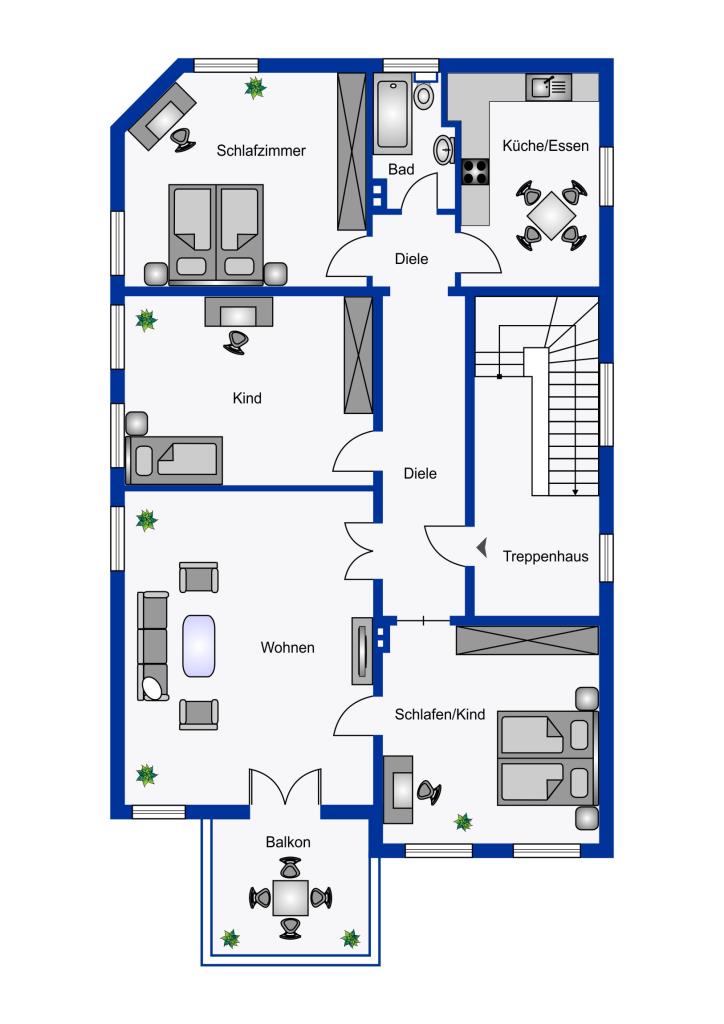 Grundriss Obergeschoss