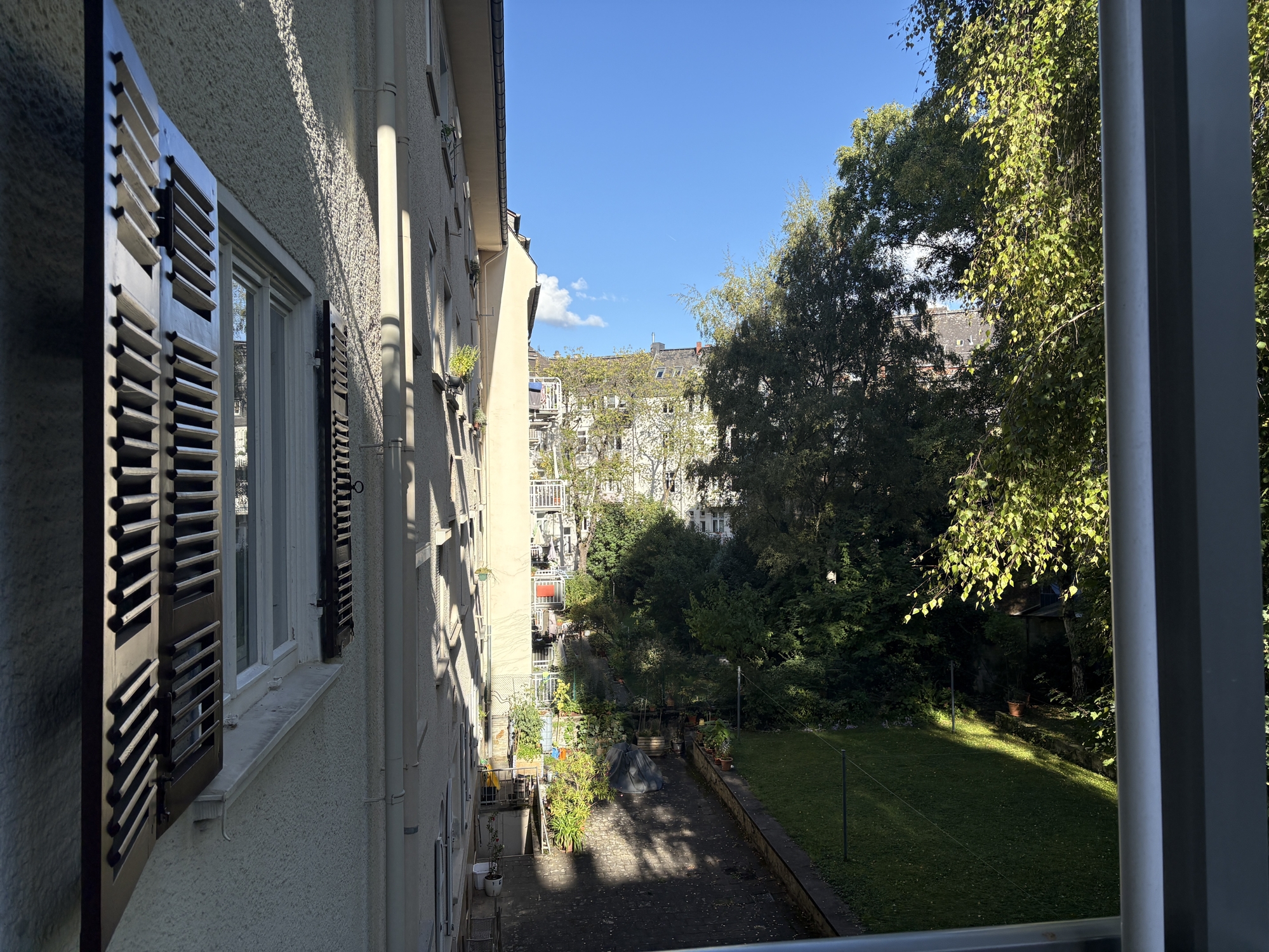 Blick vom Balkon