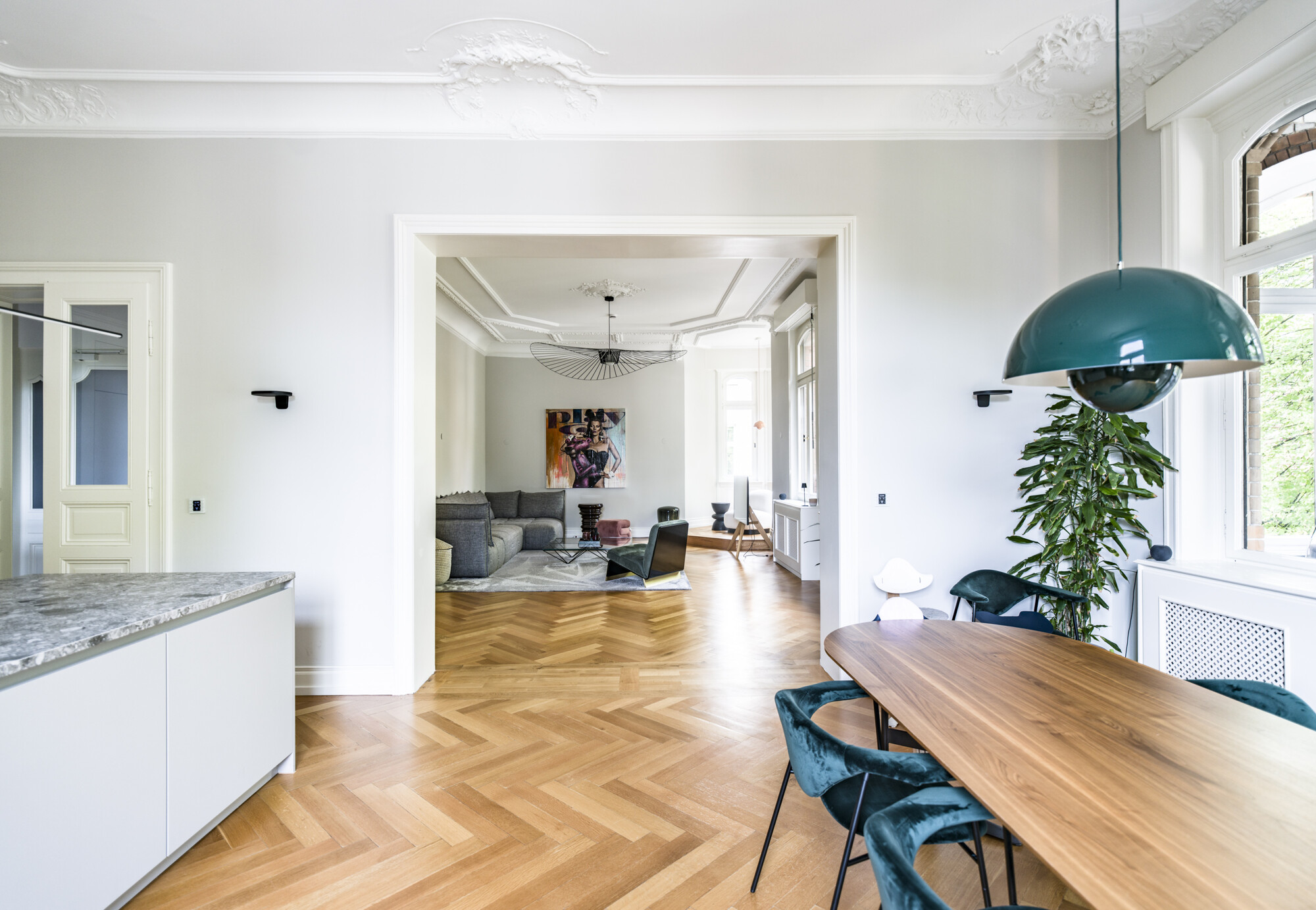 Blick Esszimmer - Wohnzimmer